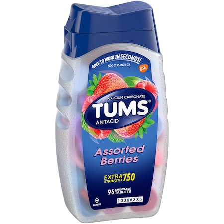 Tums Tums Assorted Berries Tablets 96 Count, PK24 738896D
